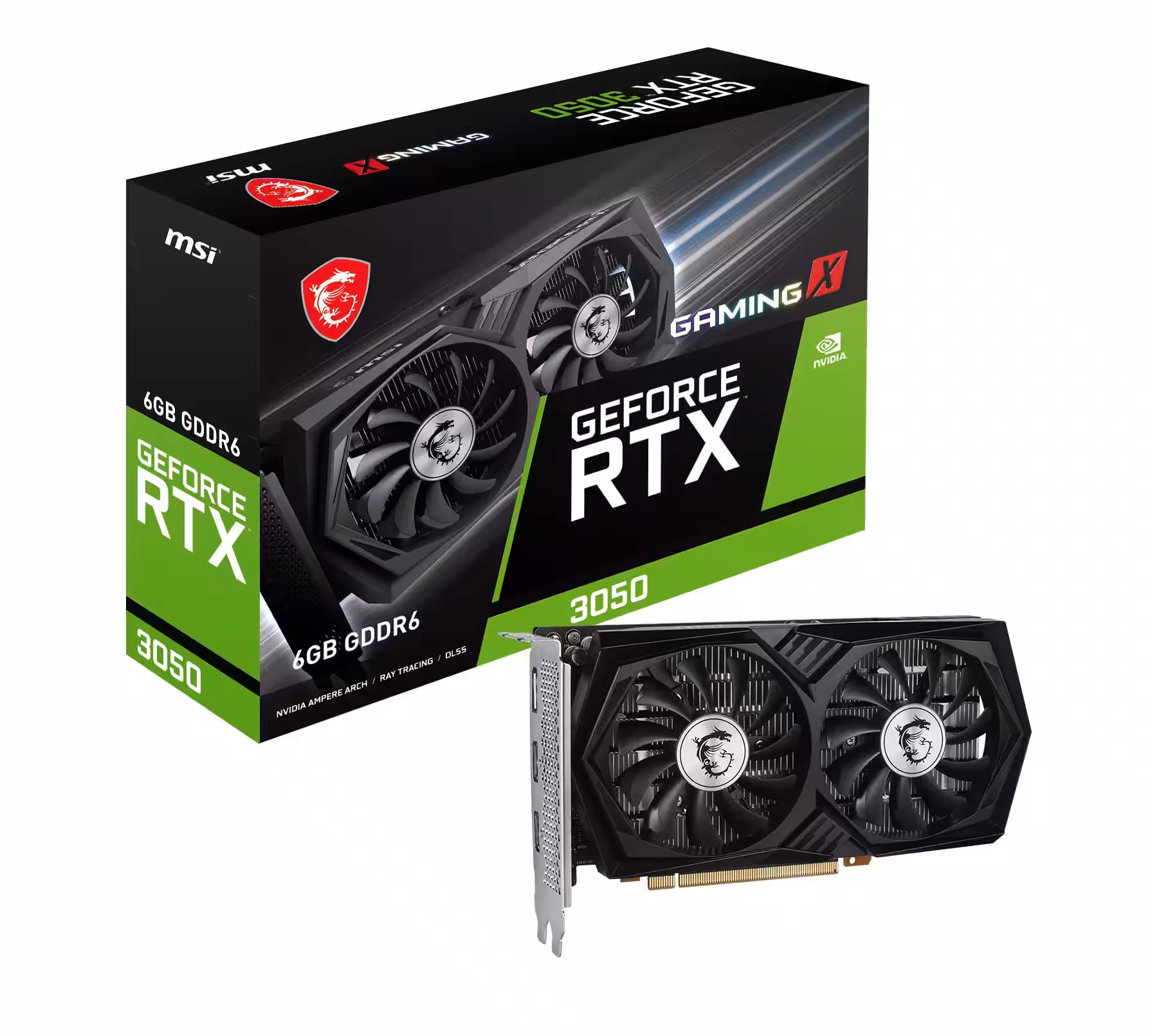 MSI GEFORCE RTX 3050 6GB VENTUS 2X GRAPHICS CARD